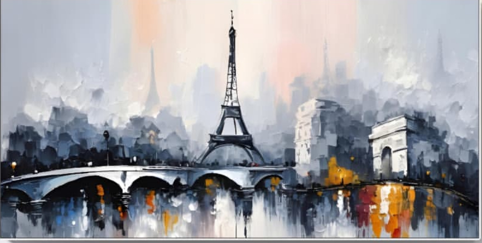 Eiffel Tower painting 