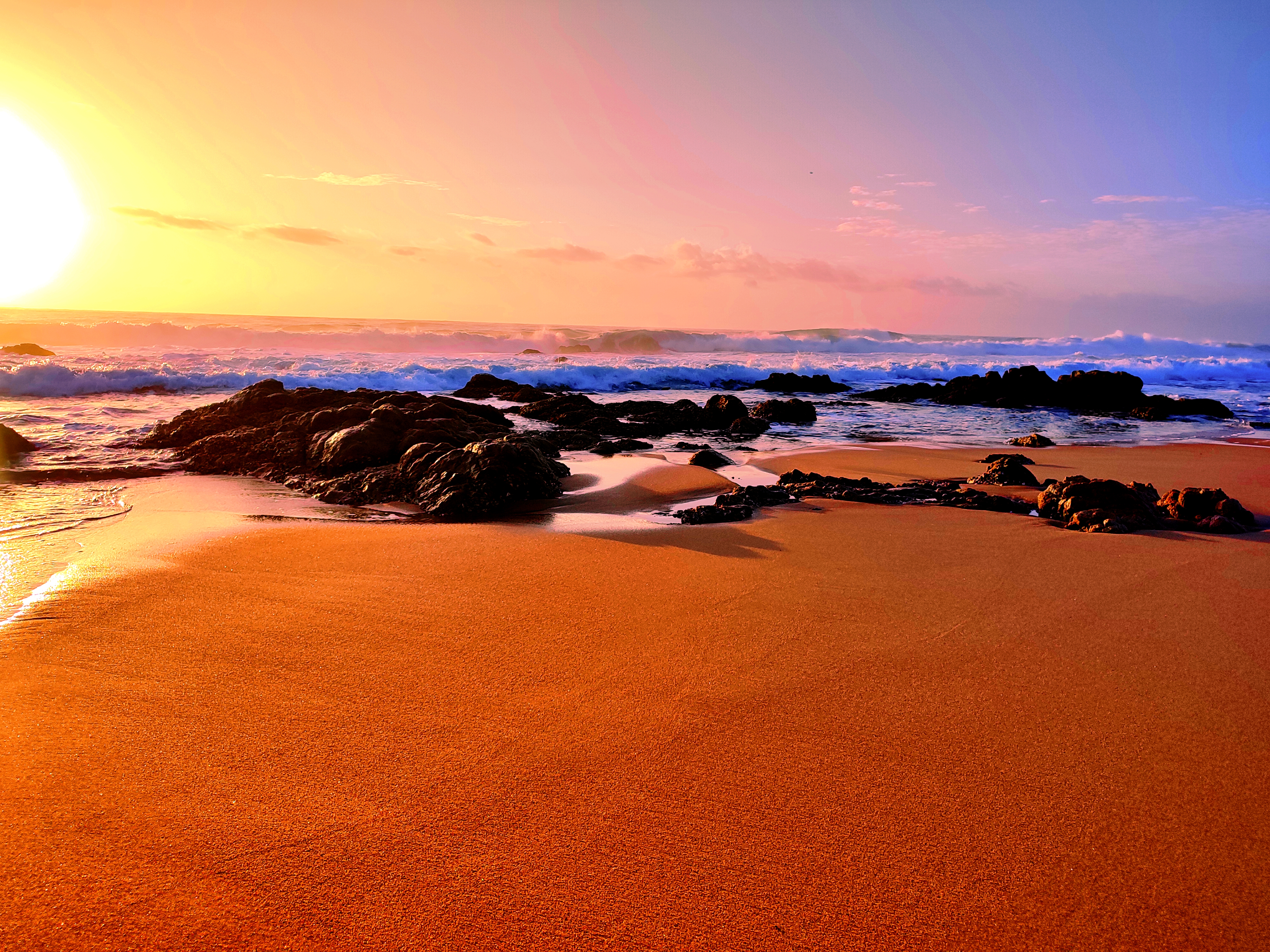 Sunrise by the beach