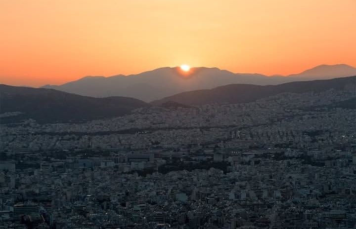 Sunset atene